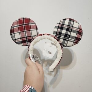 Disney Parks Plaid Winter Mickey Ears
